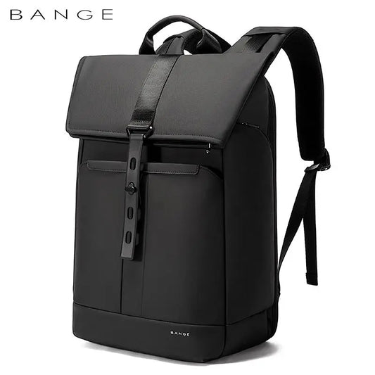 BANGE 15.6-inch laptop Men's business backpack waterproof multi compartment travel bag Black backpack suitable for men and women