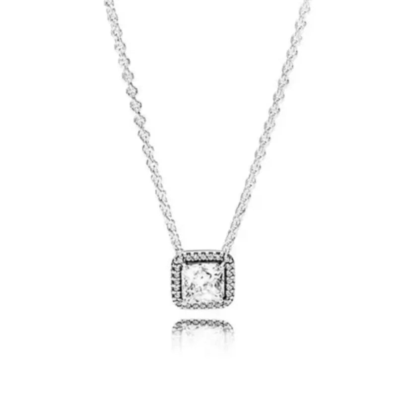 Novo amor coração zircão pingente colar original pandora diy feminino chaveiro jóias decoração pulseira acessórios charme contas
