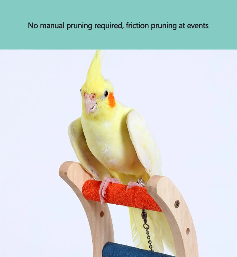 4/6/8 Step Bird Climbing Ladder Parrot Toy Ladder Bird Interaction Fun Climbing Toys Wooden Exercise Rack