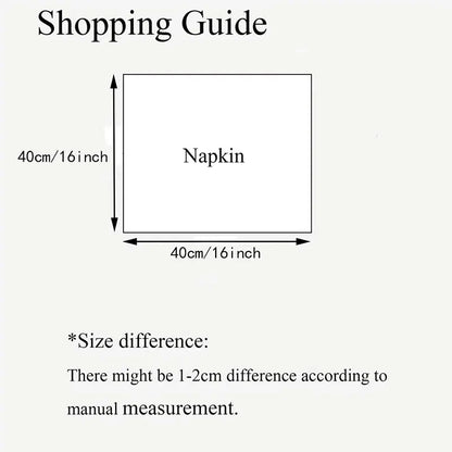 Tablecloth Napkins, Durable Polyester Thickened Pads, Reusable Kitchen, Dining, Holiday Decorations