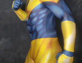 Halloween Adult Men Booster Gold Cosplay Costume Superhero Bodysuit Zentai Party Jumpsuit
