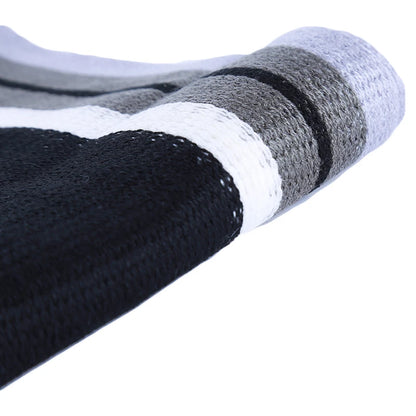 Bufandas clásicas de rayas para exteriores para hombre, bufanda de cachemira suave de punto a rayas, calentador de cuello con borlas largas, bufanda de invierno para hombre