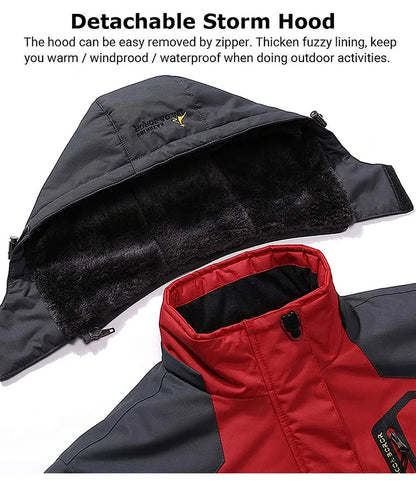 Men's Winter Parkas Outdoor Jacket Thicken Fleece Warm Waterproof Windbreaker Ski Jackets Climb Men Thick Coat Hot Sale