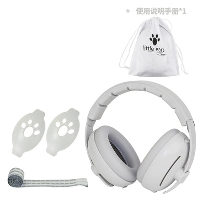 Auriculares con cancelación de ruido y protección auditiva para bebés, diseño convertible 2 en 1, orejeras con reducción de ruido para bebés que mejoran el sueño.