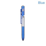 Newest 4-In-1 Multifunction Ballpoint Pen LED Light Fold Phone Holder Night Read Writing Pencil Office School Student Stationery