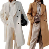 Woolen Cardigan Popular Loose Long Casual Woolen Jacket Coat Overcoat Woolen Suit Versatile Korean Women's Clothing Merad Style