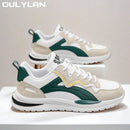 Oulylan Lightweight Running Shoes For Men 2024 Designer Mesh Casual Sneakers Lace-Up Male Outdoor Sports Tennis Shoe