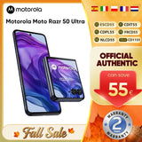 Motorola Moto Razr 50 Ultra 5G Foldable Phone Flip 6.9inch pOLED Display Snapdragon 8s Gen3 Wireless Charging Taiwan Version