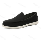Men's Flat Loafers 2025 Frosted Suede Flat Shoes Comfortable Non-Slip Fashion Loafers Lightweight Trendy Outdoor Casual Shoes