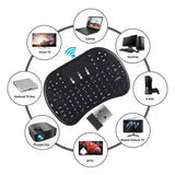 Teclado inalámbrico i8 de 2,4 GHz, miniteclado táctil en inglés y ruso, ratón aéreo, control remoto, portátil, TV Box, proyector.