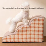 Pet 2/3 Steps High-Density Foam Dog Secure Stairs Ramps Non-Slip Pet Steps for Older Dogs Pet with Joint Pain Sofa Bed Ladder