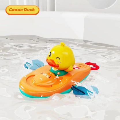 1 Pc Little Yellow Duck Kayak Toy Swimming Pool Bathroom Toy Classic Water Toy Cute Bath Toys Cartoon  Little Yellow Duck Boatin