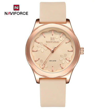 NAVIFORCE NF5051 Women Watch Silicone Quartz Wrist watches for Women Sport Clock Girls Gift Ladies Watches