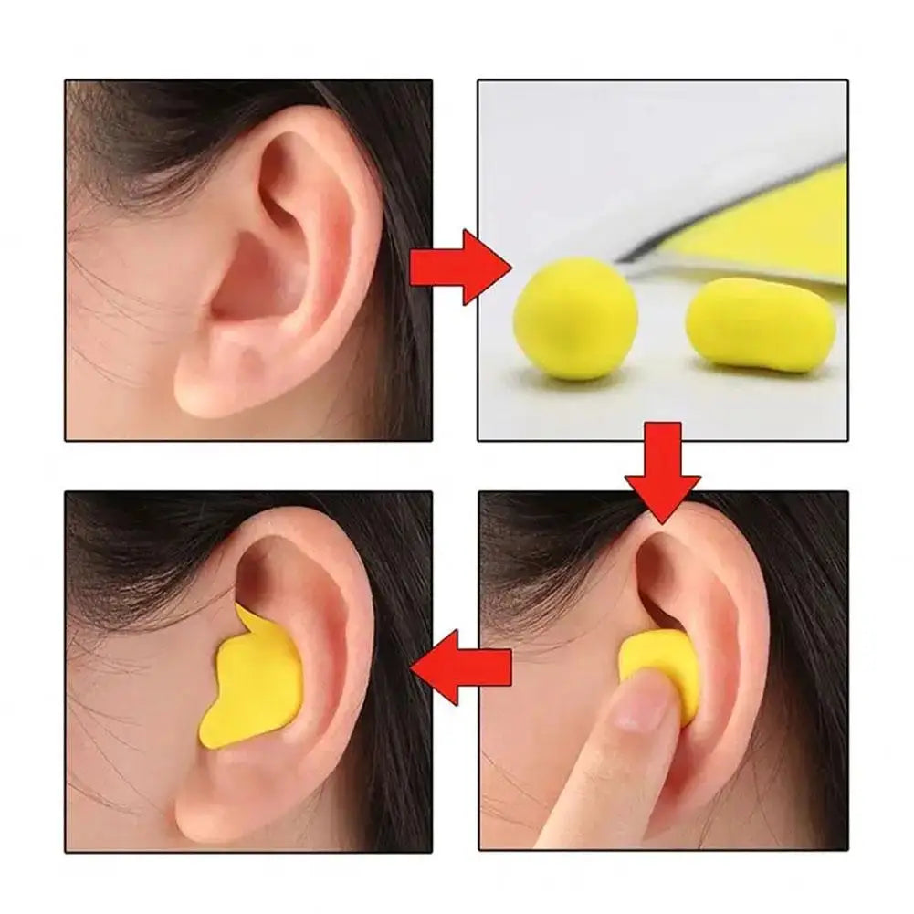 PU Moldable Shaped Anti-noise Ear Plugs Noise Reduction Sleeping Guard Soft Anti-Snoring Health Care Sleep Aid Earplug Swimming