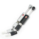 Skull Shape Luggage Lock High Security TSA Overseas Customs Clearance Code Lock Anti-Theft Combination Padlock with Steel Cable
