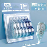 5/6PCS Permanent Adhesive Tape Correction Tape Roller Set Smooth Compact Design with No Drying Time Adhesive Grooves for School