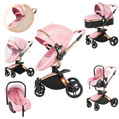 Cochecitos 3 en 1, cochecito de bebé, asiento de coche, cochecito de viaje, cochecito para recién nacidos, paisaje alto, artículos para madres, niños y bebés.