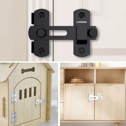 Door Lock Guard Latch Bolt 180 Degree Stainless Steel Toggle Latch Sliding Barn Lock Hardware Gate Latches for Window Closet