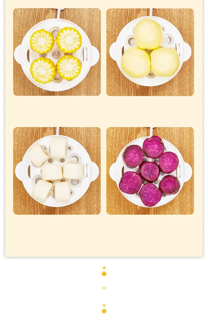 Electric egg cooker kitchen breakfast machine new multi-functional 220V double layer egg cooker mini steamer egg cooker