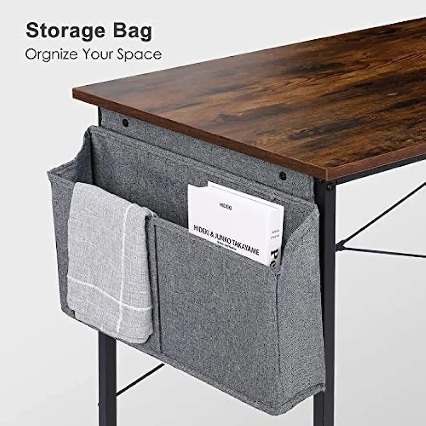 Homfa Desk Computer PC Desk Laptop Table Home Office School  Work Desk Stable with Organizer 100 x 50cm