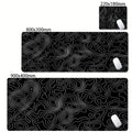 XXL Desk Mat Black And White Strata Liquid Mousepad Large Abstract Mouse Pad Gaming Deskmat With Lockedge Office Non-slip Carpet