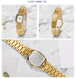 Relógio feminino Casio LTP 1169 bicolor quartzo a prova de agua 30m