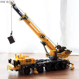Third Party Compatible MOC Sets City Series Building Blocks City Yellow Mobile Construction Crane Children Toys Gift