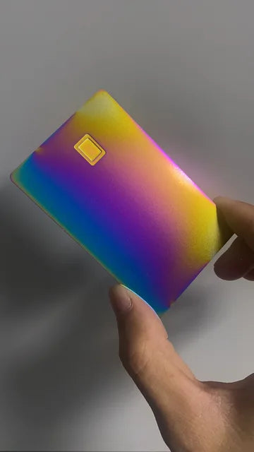 Small Chip Slot Metal Business Card, cartão de crédito com tira e assinatura, frete grátis, em branco 4442, 1Pc