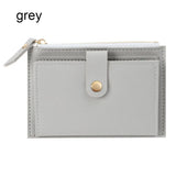 Cute Fashion PU Leather Mini Coin Purse Women Solid Color Credit Card Holder Bags Small Wallet Money Bag Purse Card Holder