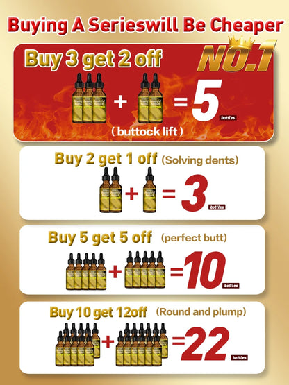 30ML West Africa Buttock Exercise Butt Enlargement Oil Breast Enhancement Hips Enlarge Hip Fat Cells Get Bigger Butt By Walking
