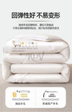 Luxury 100% Wool Quilt Core Autumn Winter Thickened Warm Quilted Comforter Fluffy Soft King Queen Size Solid White Duvet Insert