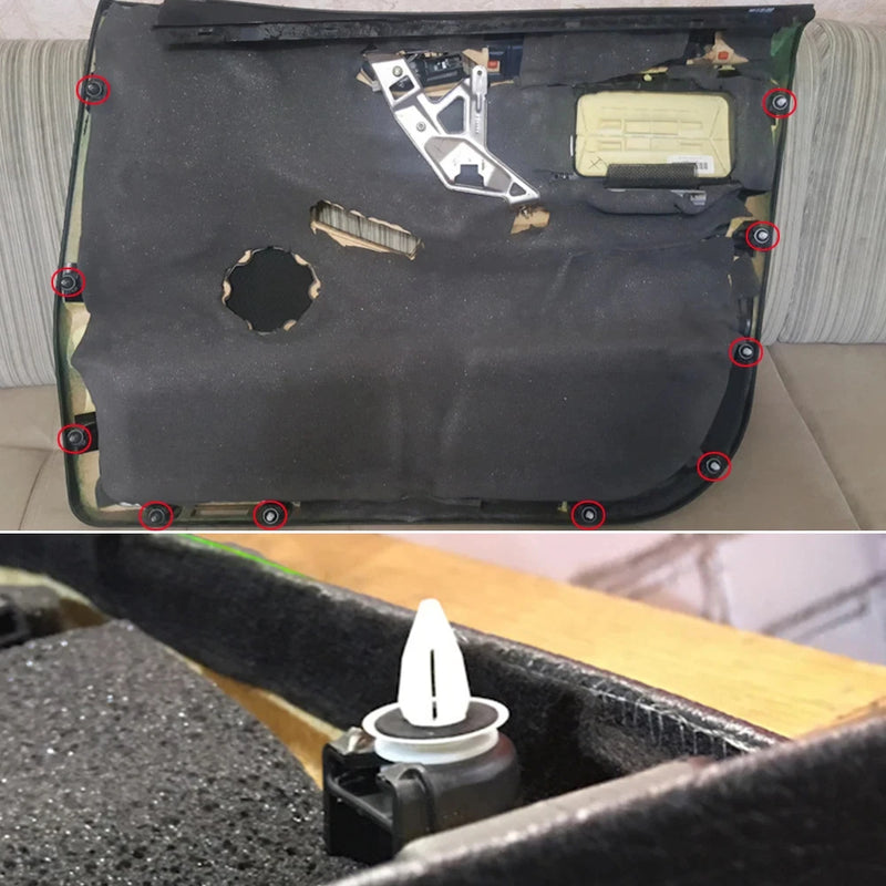 50Pcs Auto Bumper Mudguard Automotive Fastener Clip Car General Accessories Car Interior Door Panel Card Trim Fastener Clips