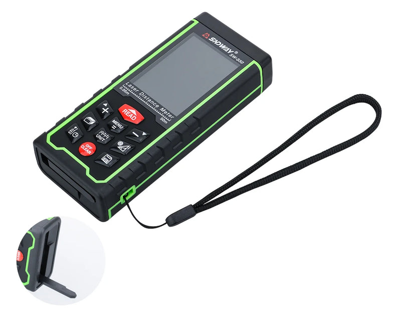 SNDWAY Laser Distance Meter Tape measure Digital Camera Function Laser Range Finder Tape Angle Rangefinder measure Tool