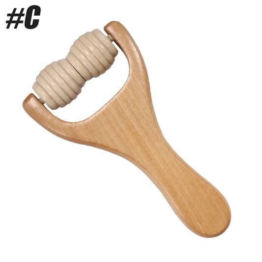 Rodillo de masaje de madera, multifuncional para reducir la celulitis, la tensión muscular y mejorar la salud de la piel, cuerpo completo, 1 unidad 