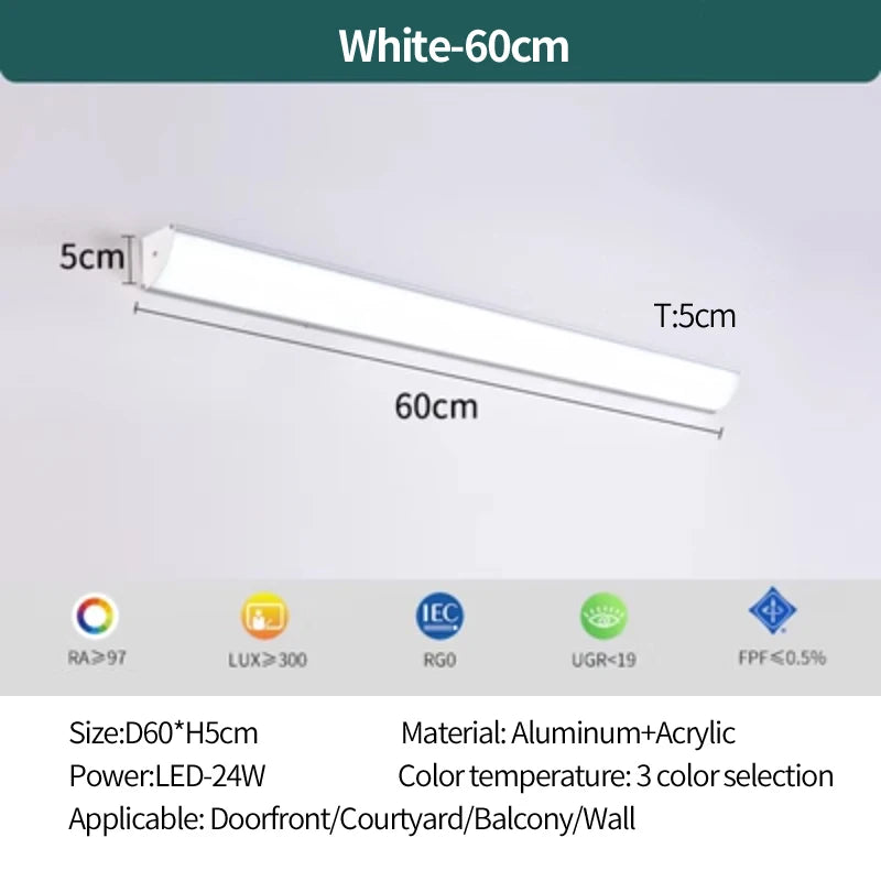 Outdoor wall lamp waterproof and rust proof hallway stairs garden walls balcony doors LED lights modern wall lights