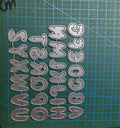 Letter Metal Cutting Dies Stencil Template Die Cut Scrapbooking Embossing Dies Art Decoration Craft Knife Mold