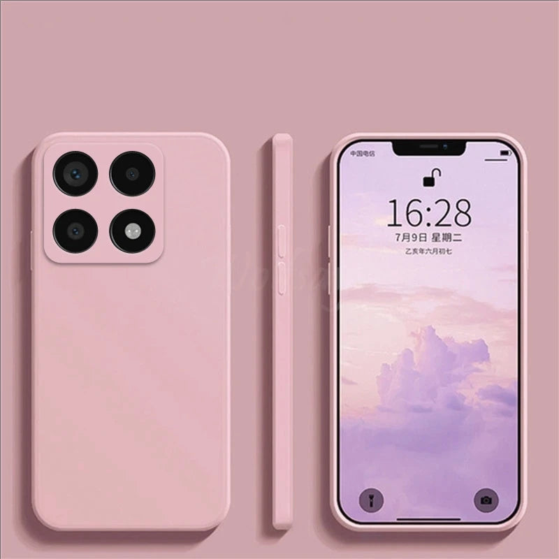 For Xiaomi 14T Pro Case Liquid Silicone Original Plain Rubber TPU Protector Case Xiaomi 14T Pro Cover TPU Shockproof Mi 14T Pro
