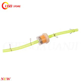 Motorcycle Universal Gas Fuel Filters and Fuel Pipe For 49cc 50cc 110cc 125cc Motocross Dirt Pit Bike Moped Scooter ATV Go Kart
