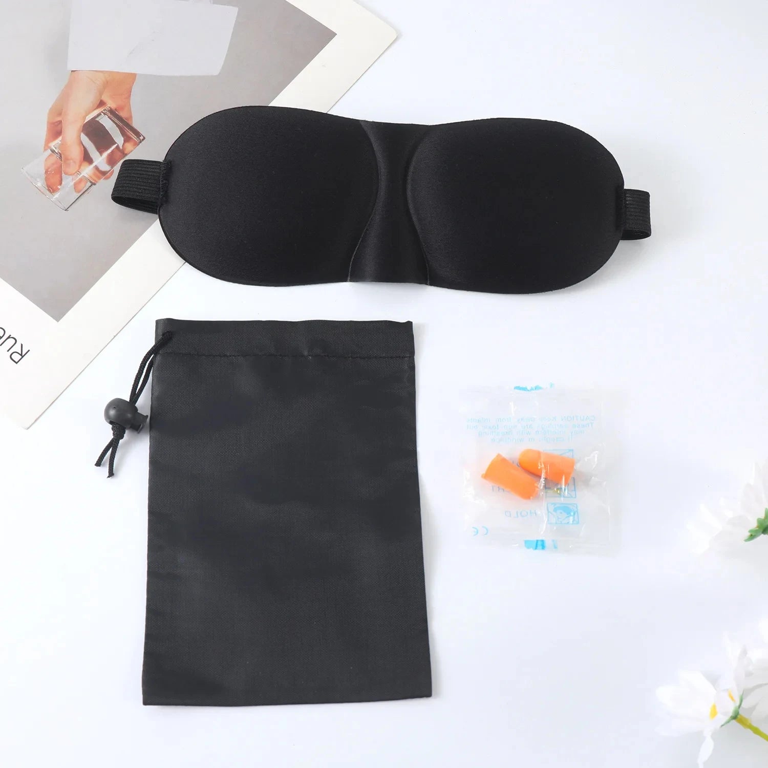 3D Sleeping Mask Eyepatch Block Out Light Soft Paded Sleep Rest Relax Aid Cover Patch Blindfold Face Shade Eyeshade Eyes Patchs
