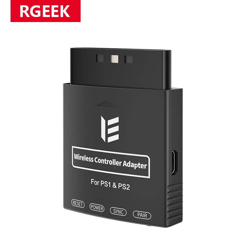 RGEEK Wireless Controller Adapter, Wireless Controller Converter for PS1/PS2 Console, Compatible with PS4/PS5, Switch Pro, Xbox