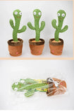 Cactus Magic Dancing Voice Replay Function LED Lights Sings Talks Dances Funny Interactive Plush Birthday Gift Hot Decoración
