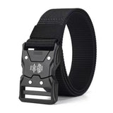 Cinturón táctico con hebilla de plástico Red Ears para hombre, multifuncional, estilo militar, de lona, ​​para entrenamiento al aire libre, de nailon sintético.