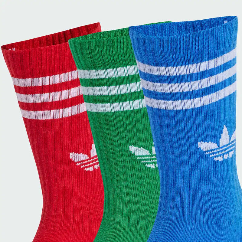 Adidas Originals 2025 Girls' CREW SOCK 3P Sock Discount Set JJ1991