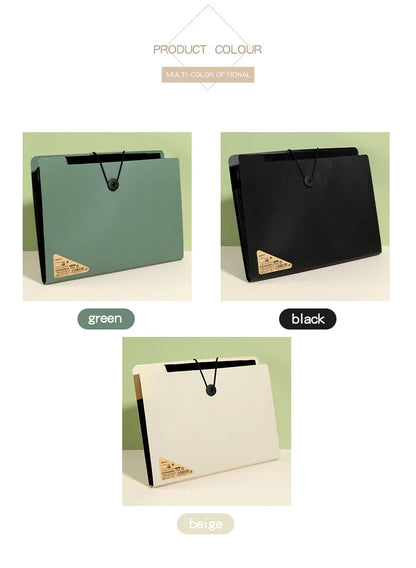 5/8/13 Layers A4 File Folder Storage Bag Test Paper Desktop Tool School Stationery Office Supplies