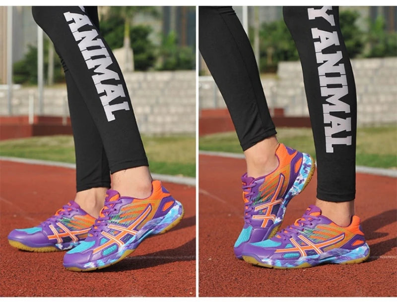 Badminton Shoes For Men And Women Lightweight Breathable Non-Slip Wear-Resistant Table Tennis Indoor Tennis Sports Shoes