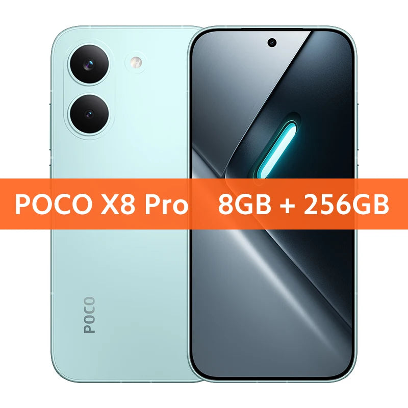 Global Version POCO X8 Pro 6500mAh battery W HyperCharge 50MP hand camera Supports NFC