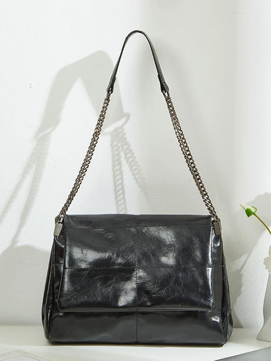 Large Capacity Commuting Bag 2024 New Spring/Summer Women's Chain Tote Bag, High-End and Fashionable Single Shoulder Underarm Ba