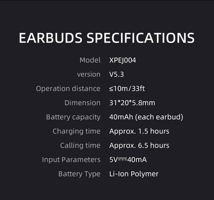 Auriculares inalámbricos Mibro Earbuds2 TWS con Bluetooth 5.3, IPX5, resistentes al agua, ENC, HD, llamadas, control táctil de alta fidelidad y reducción de ruido.