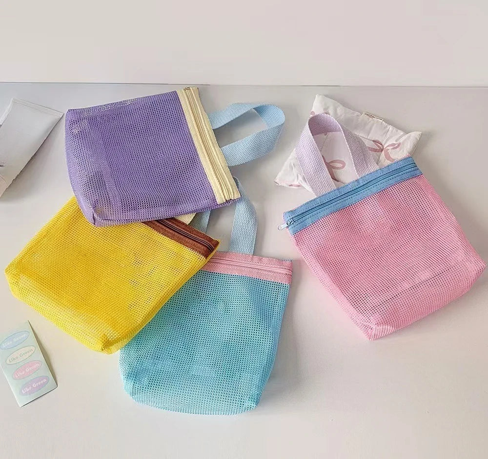 Soft Color Makeup Bag with Drain Holes Large Shower Organizer Travel Essentials
