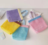 Soft Color Makeup Bag with Drain Holes Large Shower Organizer Travel Essentials